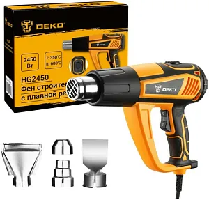 Deko HG2450 фен строительный с плавной регулировкой Deko HG2450 фен строительный с плавной регулировкой недорого с доставкой