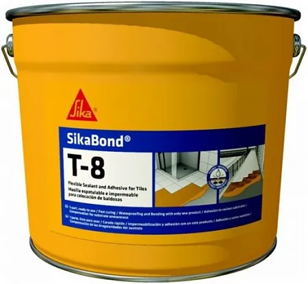 Sika Sikabond-T8 эластичный водонепроницаемый клей Sika Sikabond-T8 эластичный водонепроницаемый клей