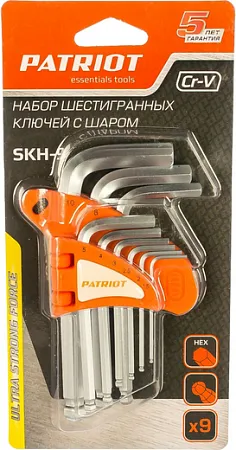 Патриот SKH-9 набор шестигранников с шаром Патриот SKH-9 набор шестигранников с шаром недорого с доставкой