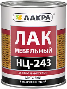 Лакра НЦ-243 лак мебельный быстросохнущий Лакра НЦ-243 лак мебельный быстросохнущий недорого с доставкой