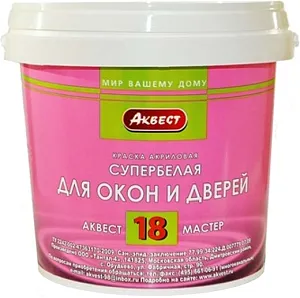 Аквест Мастер 18 краска акриловая для окон и дверей недорого с доставкой