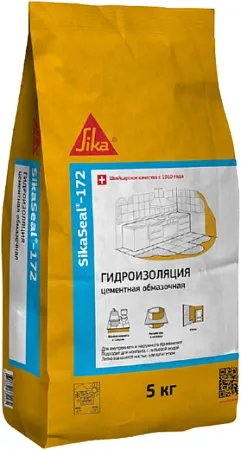 Sika Sikaseal-172 гидроизоляция цементная обмазочная Sika Sikaseal-172 гидроизоляция цементная обмазочная