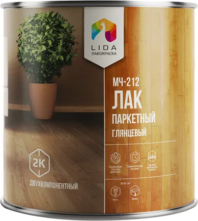 Лакокраска Lida МЧ-212 лак паркетный двухкомпонентный Лакокраска Lida МЧ-212 лак паркетный двухкомпонентный недорого с доставкой