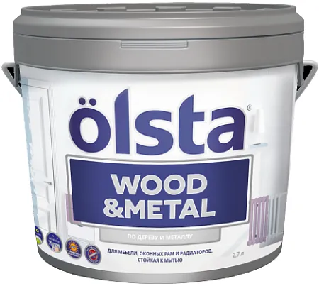 Olsta Wood & Metal краска по дереву и металлу Olsta Wood & Metal краска по дереву и металлу