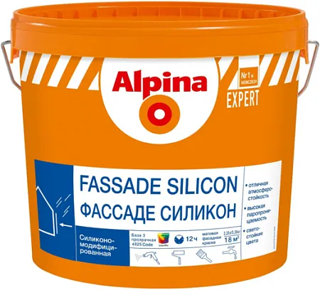 Alpina Expert Silicon Fassade краска силиконовая фасадная Alpina Expert Silicon Fassade краска силиконовая фасадная
