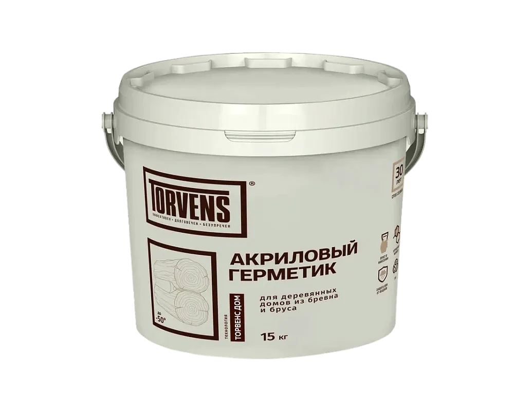 TORVENS Герметик для дерева 15кг (10л) TORVENS Герметик для дерева 15кг (10л)