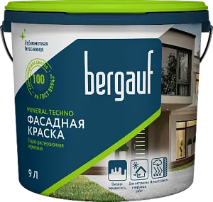MINERAL TECHNO Краска водно-дисперсионная акриловая для фасадных работ MINERAL TECHNO Краска водно-дисперсионная акриловая для фасадных работ недорого с доставкой