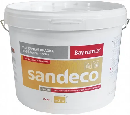 Bayramix Sandeco фактурная краска с эффектом песка Bayramix Sandeco фактурная краска с эффектом песка недорого с доставкой