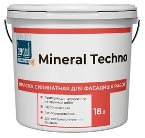 MINERAL TECHNO Краска силикатная для фасадных работ недорого с доставкой