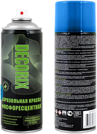Decorix краска аэрозольная фосфоресцентная Decorix краска аэрозольная фосфоресцентная недорого с доставкой