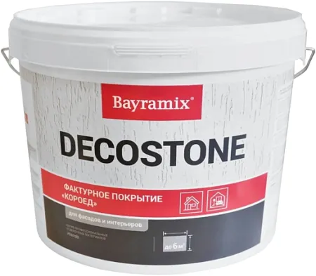 Bayramix Decostone фактурное покрытие короед для фасадов и интерьеров Bayramix Decostone фактурное покрытие короед для фасадов и интерьеров