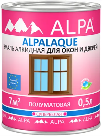 Alpa Alpalaque эмаль алкидная для окон и дверей супербелая Alpa Alpalaque эмаль алкидная для окон и дверей супербелая недорого с доставкой