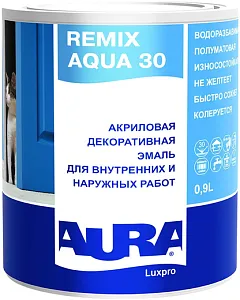 Аура Luxpro Remix Aqua 30 акриловая декоративная эмаль недорого с доставкой